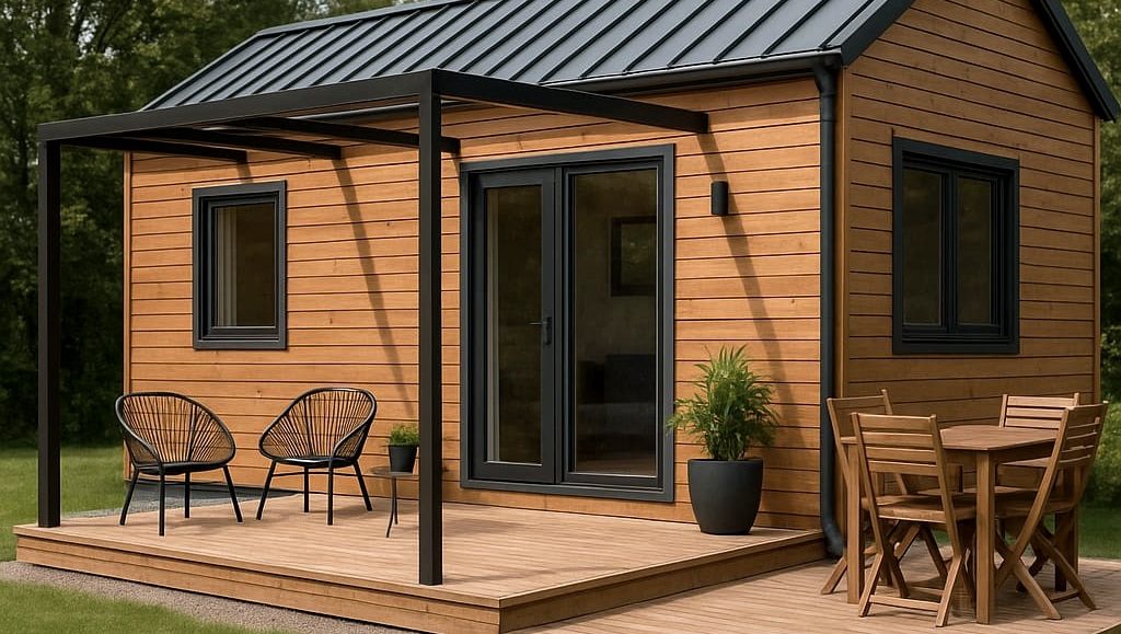 Le studio de jardin est bien plus qu'une simple extension, il vous permet d’obtenir un espace de vie supplémentaire à prix abordable, une solution durable, écologique, économique, moderne et esthétique pour agrandir votre espace de vie. Studio de jardin, extension de maison de 20m2 : sans permis de construire, prêt à vivre a prix abordable